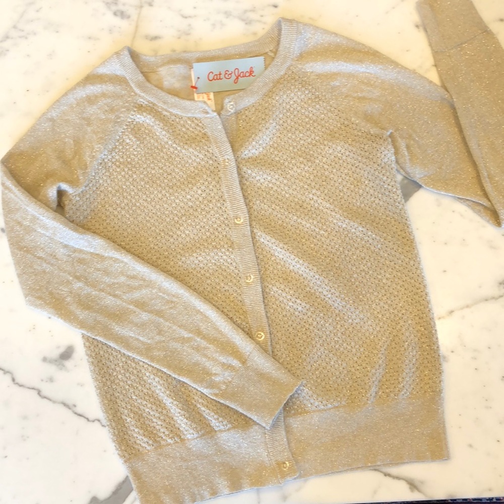 Gold “sparkles” cardigan